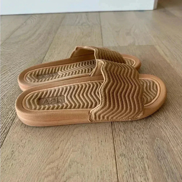 APL Women's TechLoom ZigZag Slide Tan Size 7 $150 - Picture 2 of 5
